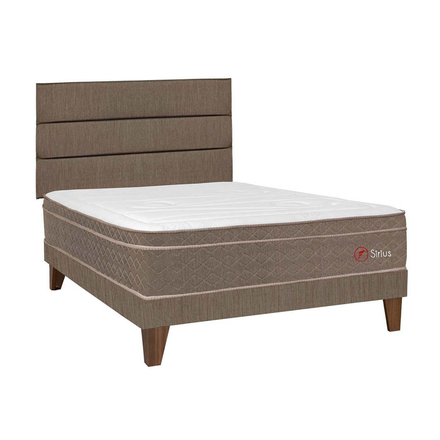 Dormitorio Europeo Sirius 1.5 plazas + Cabecera Superior Marrón Forli