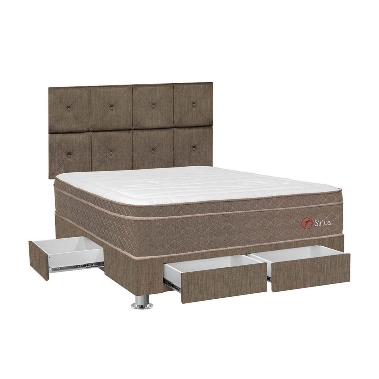Dormitorio Sirius con 4 cajones 2 plazas + Cabecera Kimiko Forli