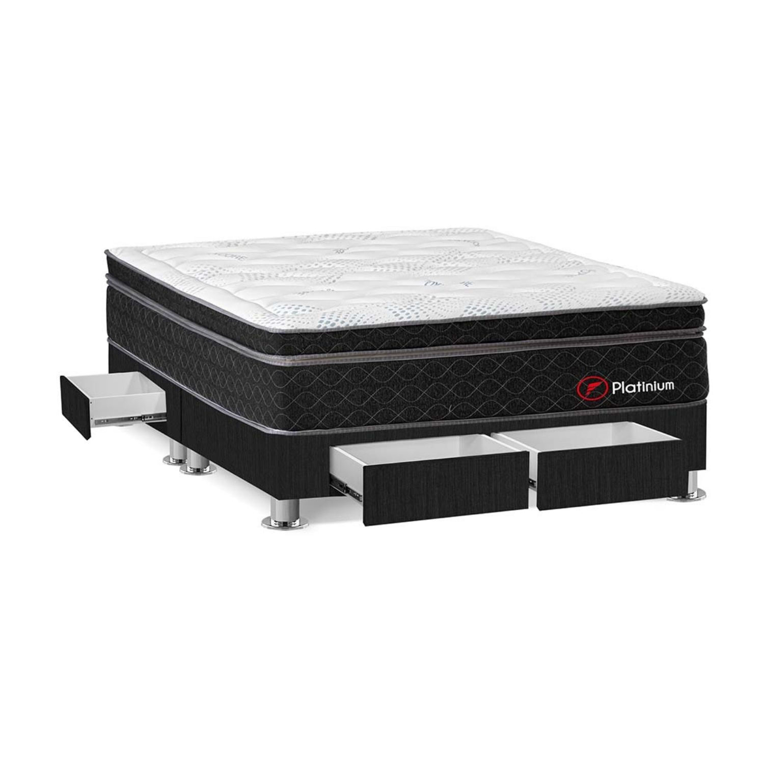 Cama Platinium con 4 cajones Queen Forli