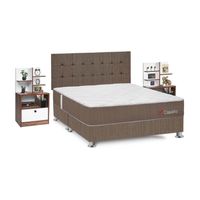 Dormitorio Capella Queen + Velador Repisa Colors Forli