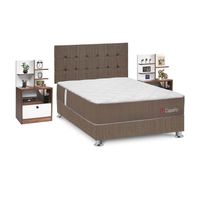 Dormitorio Capella 2 plazas + Velador Repisa Colors Forli