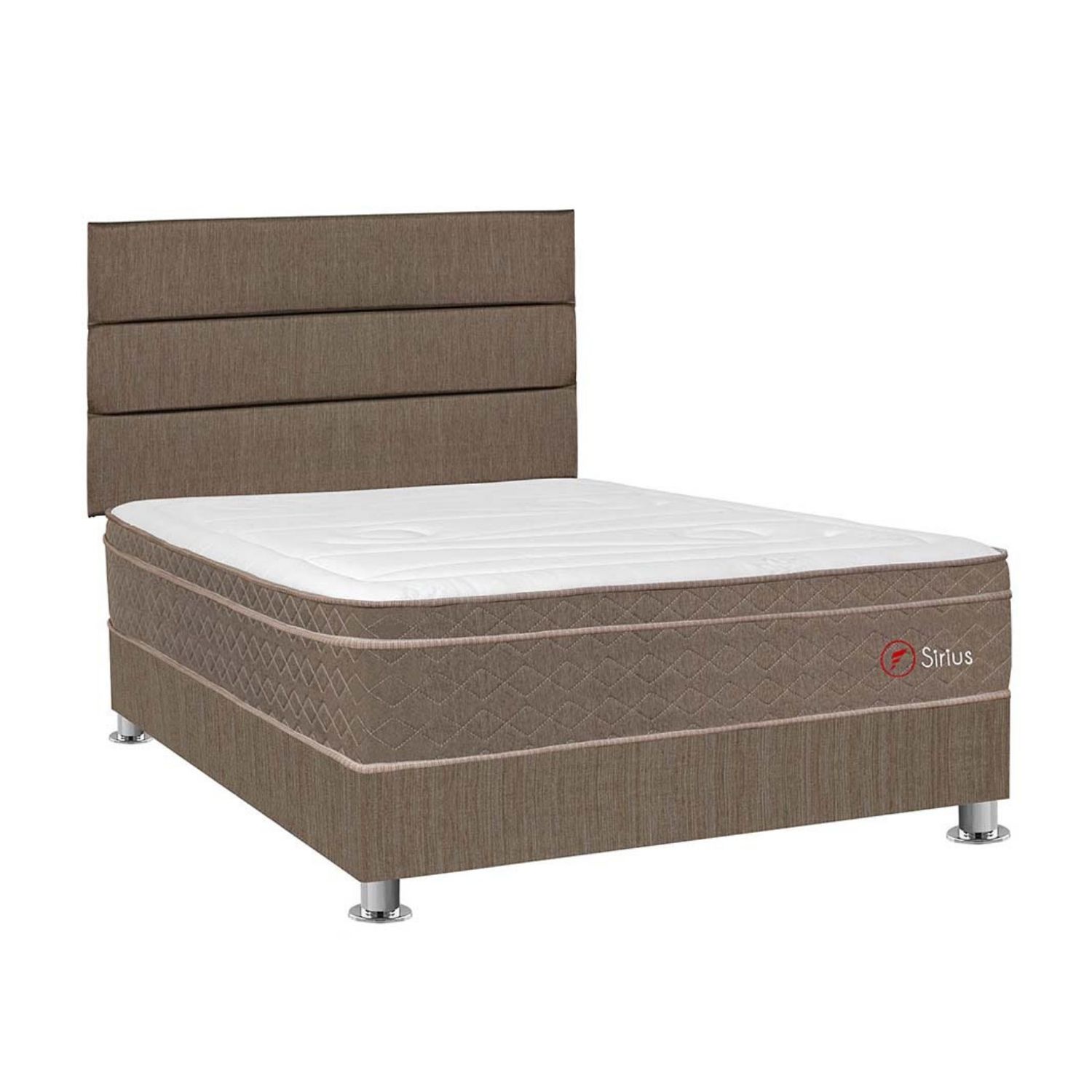 Dormitorio Americano Sirius 2 plazas + Cabecera Superior Marrón Forli