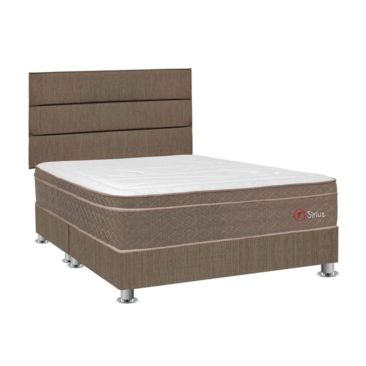 Dormitorio Americano Sirius King + Cabecera Superior Marrón Forli