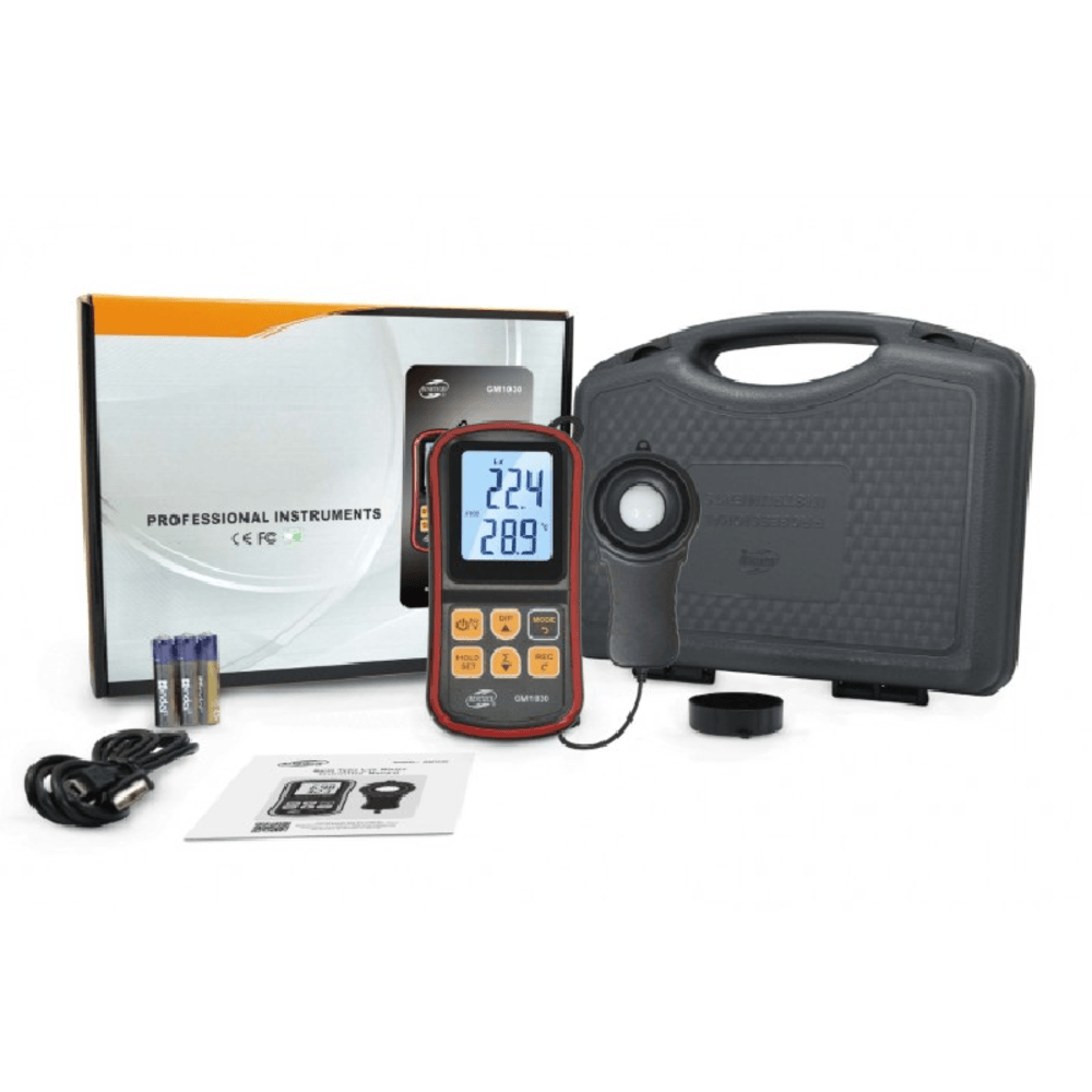 Luxómetro Profesional Data Logger Con Sonda Bluetooth - GM1030 BENETECH
