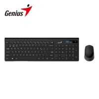 TECLADO GENIUS  MOUSE SLIMSTAR 8230 DUAL WIRELESS BT AI COPILOT MULTIMEDIA SP BLACK