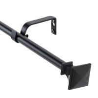 Set Cortinero Simple Extensible Aura Prisma Negro 13/16 mm 200-250 cm