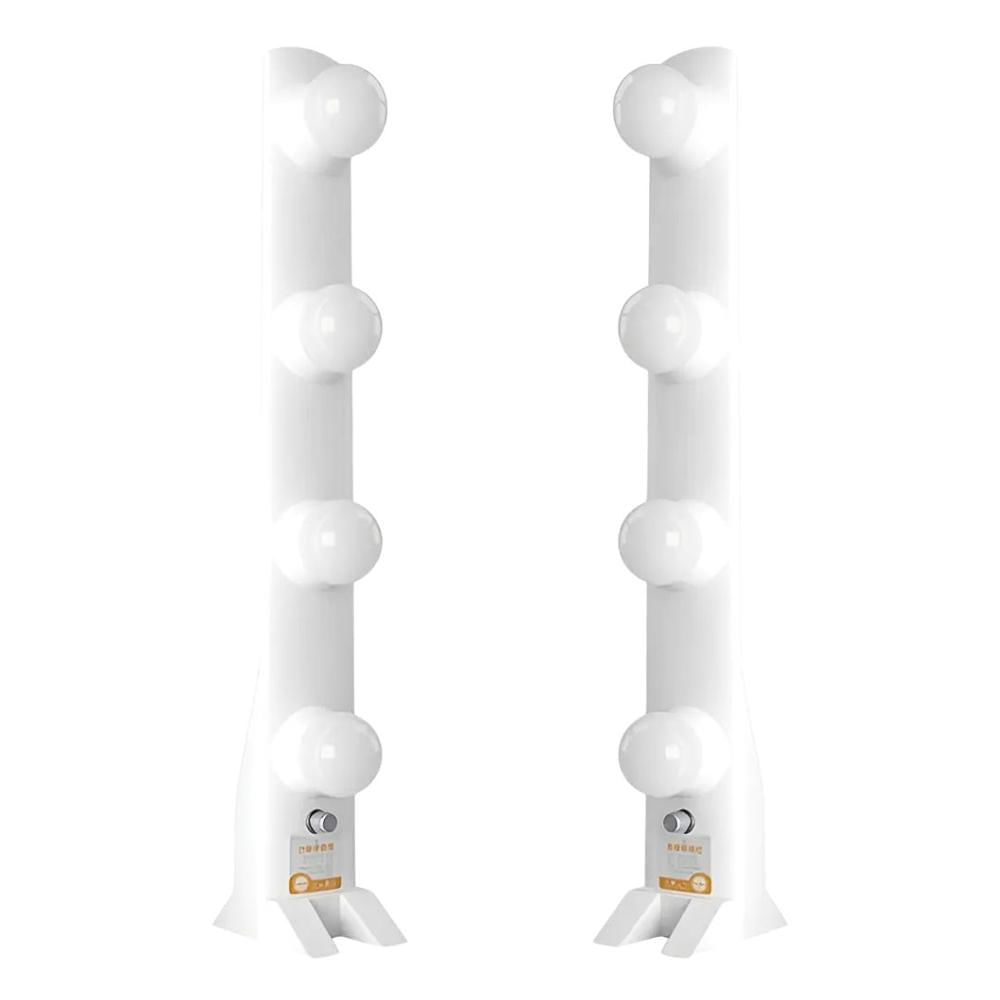 KIT 2 LUCES DE BELLEZA LED 4 FILAS CRI 96+ CON REGULACION Y COLOR MM6918