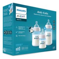 Set de regalo Avent Anticólico Azul recién nacido con 3 Biberones