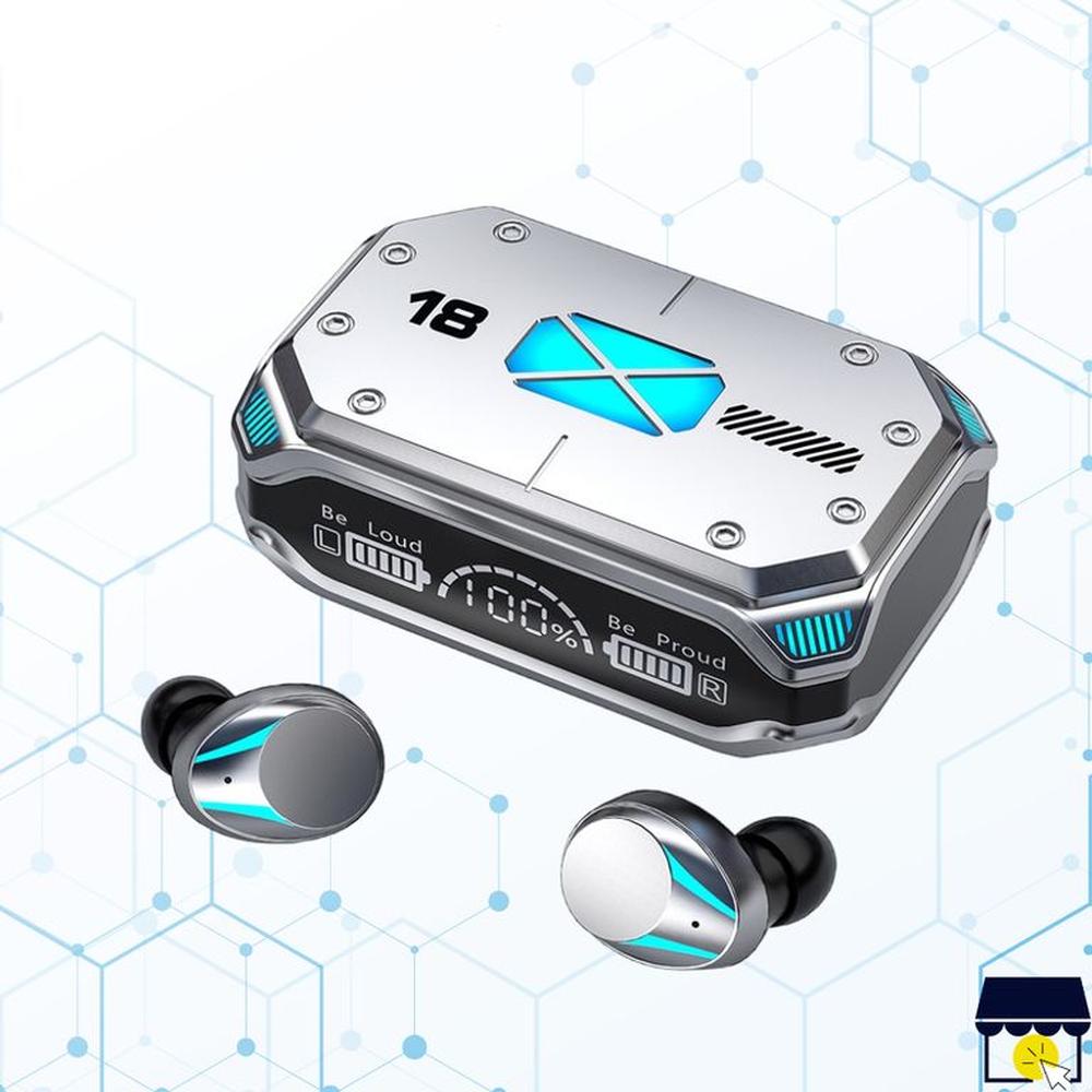 Audifonos Bluetooth TWS con Powerbank M41 - PLATEADO