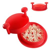 Deshilachador Desmenuzador de Pollo Verduras Giratorio Manual Multiusos Rojo