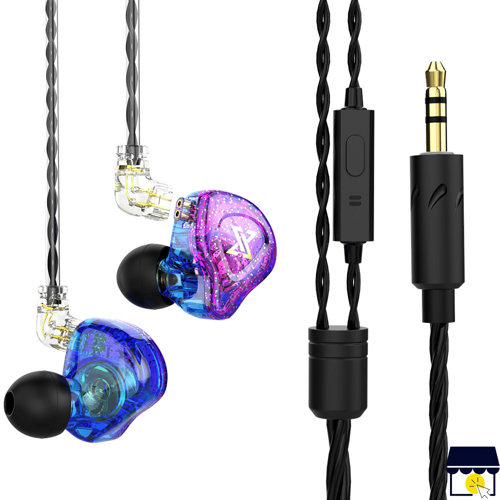Audifonos QKZ Q KZ AK6 Max Bass - Violeta