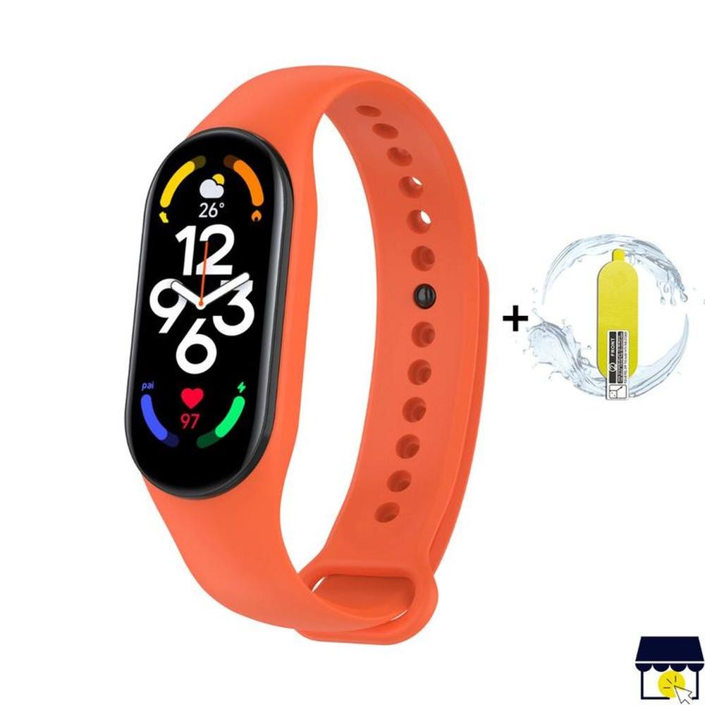 Correa de silicona para Xiaomi Mi Band 7 - NARANJA  MICA