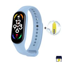 Correa de silicona para Mi Band 7 - CELESTE + MICA