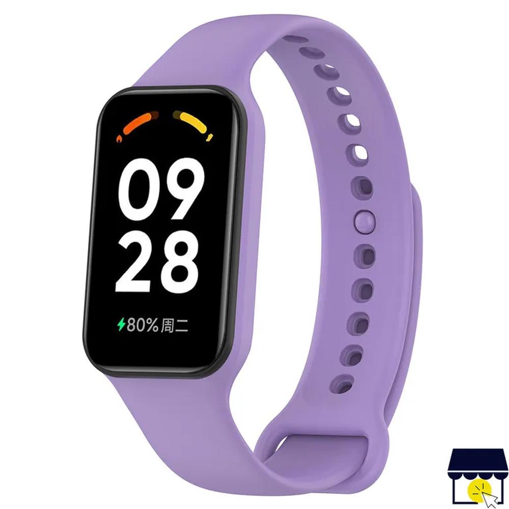 Correa de silicona para Xiaomi Redmi Band 2 + Mica - LILA