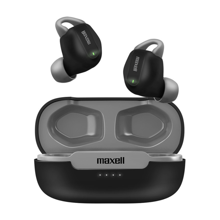 Audífono inalámbrico Bluetooth TWS Negro Maxell MxDuo Promart