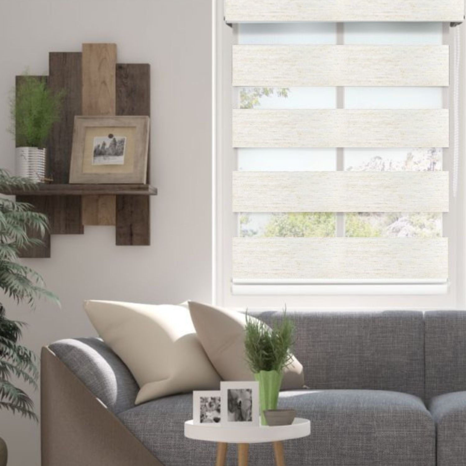 Cortina Roller Cortable Día/Noche Jaspeada Mad 160x180cm Orange