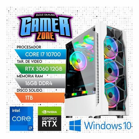 Computadora PC Gamer Core i7 10TH RAM -16GB SSD 1TB -VIDEO RTX 3060 12GB Computadora PC Gamer Core i7 10TH RAM -16GB SSD 1TB -VIDEO RTX 3060 12GB