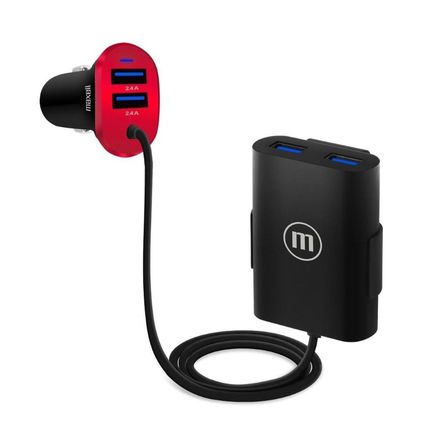 Cargador para Auto Maxell Usb con 4 Salidas Cargador para Auto Maxell Usb con 4 Salidas