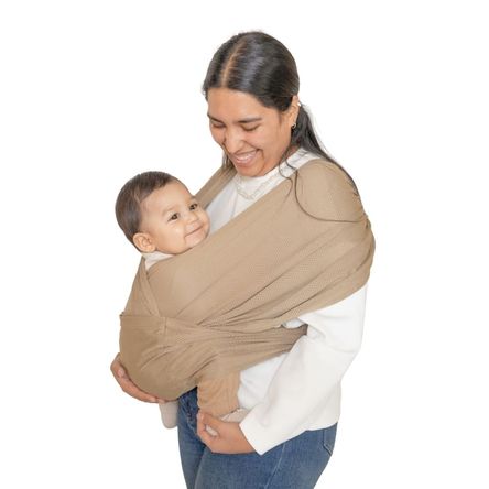 Cargador Con Asiento Para Bebé La Sonaja Cangurú 9 en 1 Beige