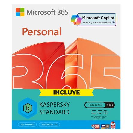 MICROSOFT 365 PERSONAL IA COPILOT CON ANTIVIRUS LICENCIA FISICA MICROSOFT 365 PERSONAL IA COPILOT CON ANTIVIRUS LICENCIA FISICA