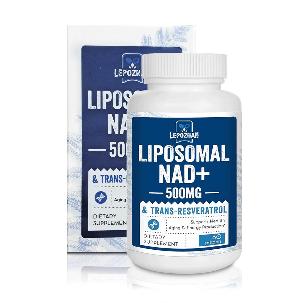 Liposomal NAD+ 500mg & Trans-Resveratrol 300mg (60 Softgels) – Lepoznan Liposomal NAD+ 500mg & Trans-Resveratrol 300mg (60 Softgels) – Lepoznan