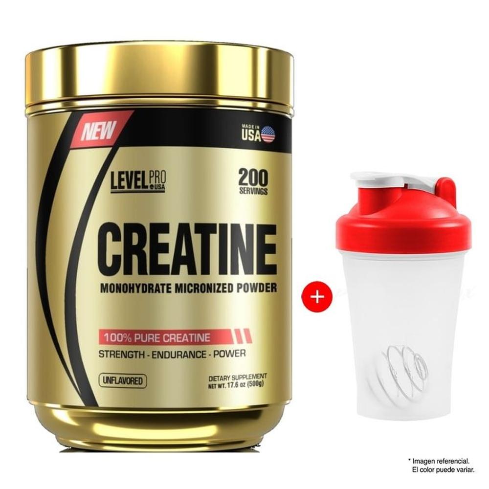 CREATINA MONOHIDRATADA MICRONIZADA 500 GR LEVEL PRO CREATINA MONOHIDRATADA MICRONIZADA 500 GR LEVEL PRO