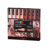 POSCA Pack PC-5M 8C Portrait Color Nueva Presentación X8