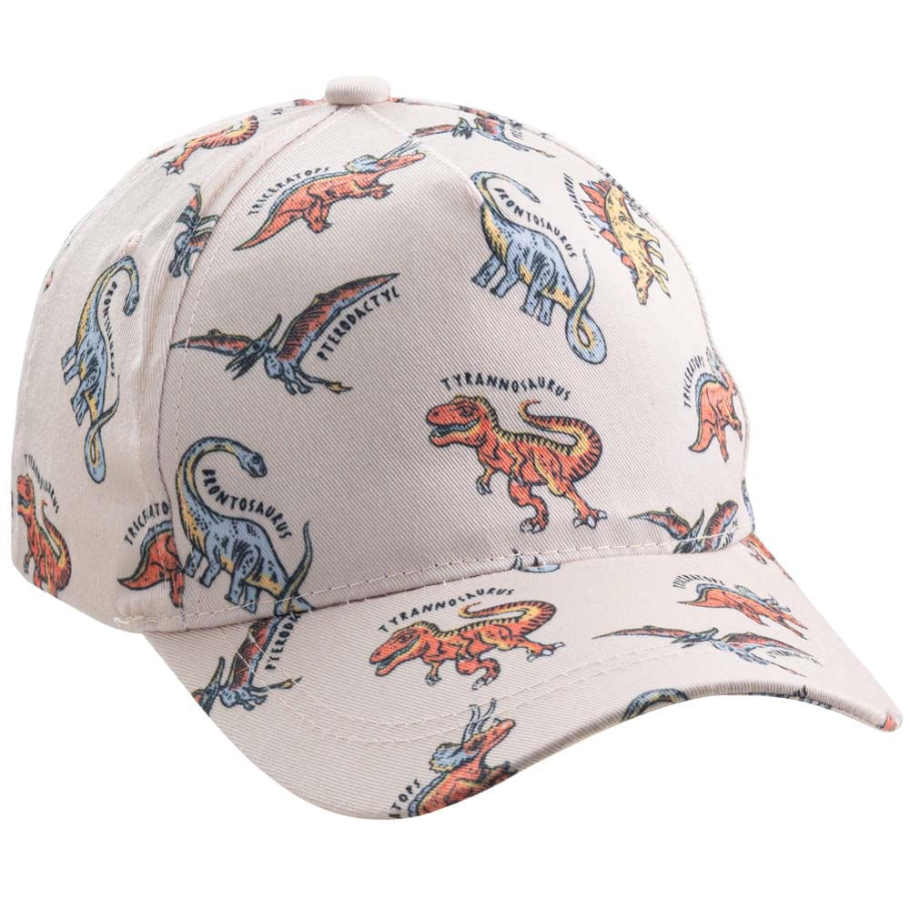 Gorro dinos blanco hueso Niño EUREKA