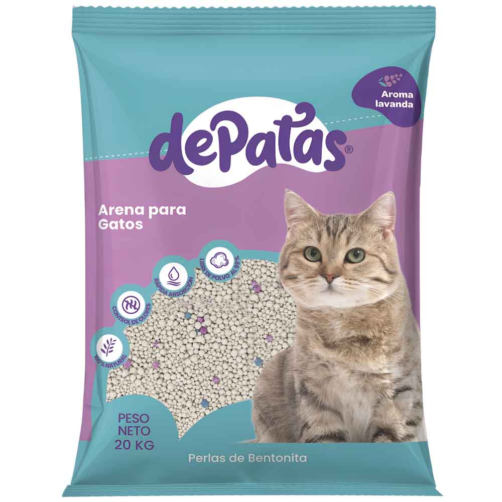 Arena para Gatos DE PATAS bolsa 20Kg
