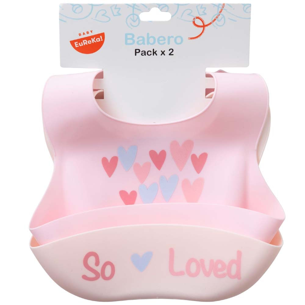 Babero silicona niña BABY EUREKA x2un