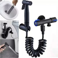 Set Combo Ducha Bide NEGRO MATE Completo Acero SS201