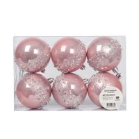 Set de Bolas Navideñas Barbie X6 unds 8cm Modelo 2
