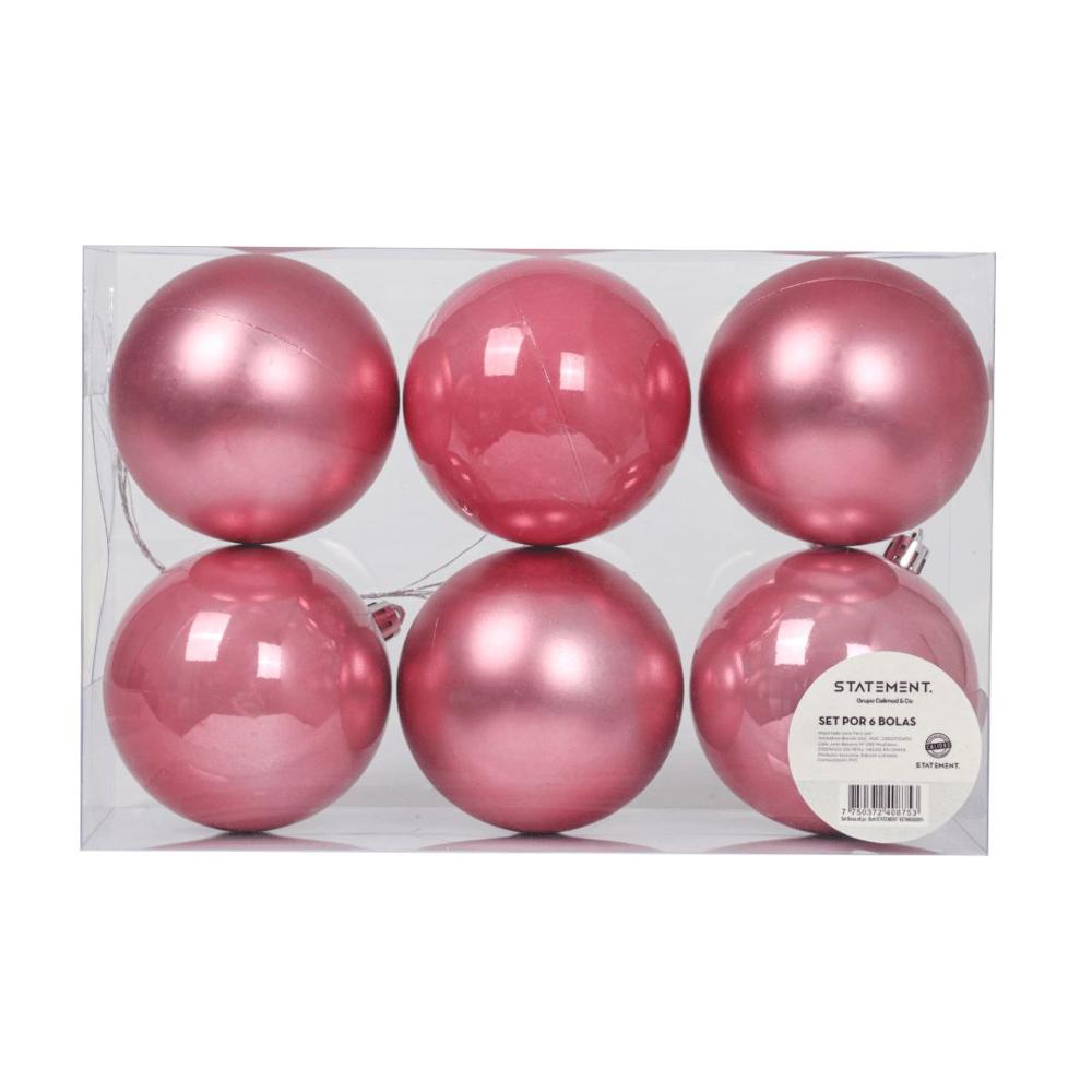 Set de Bolas Navideñas Barbie X6 unds 10cm Modelo 2