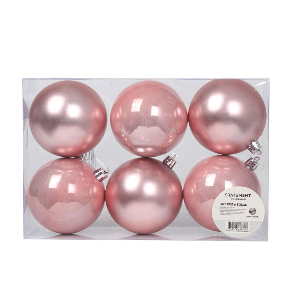 Set de Bolas Navideñas Barbie X6 unds 10cm Modelo 4