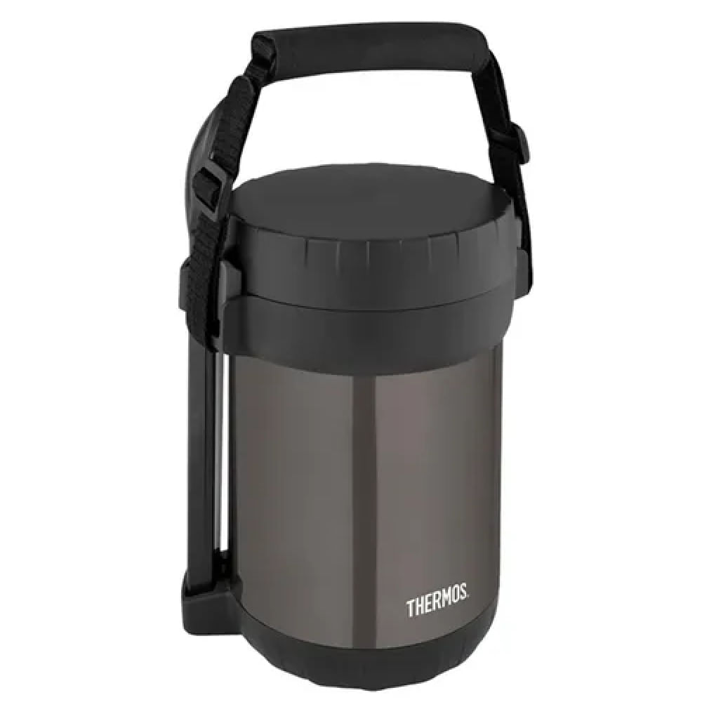 Termo de acero térmico de comida con compartimientos 1.3 lt