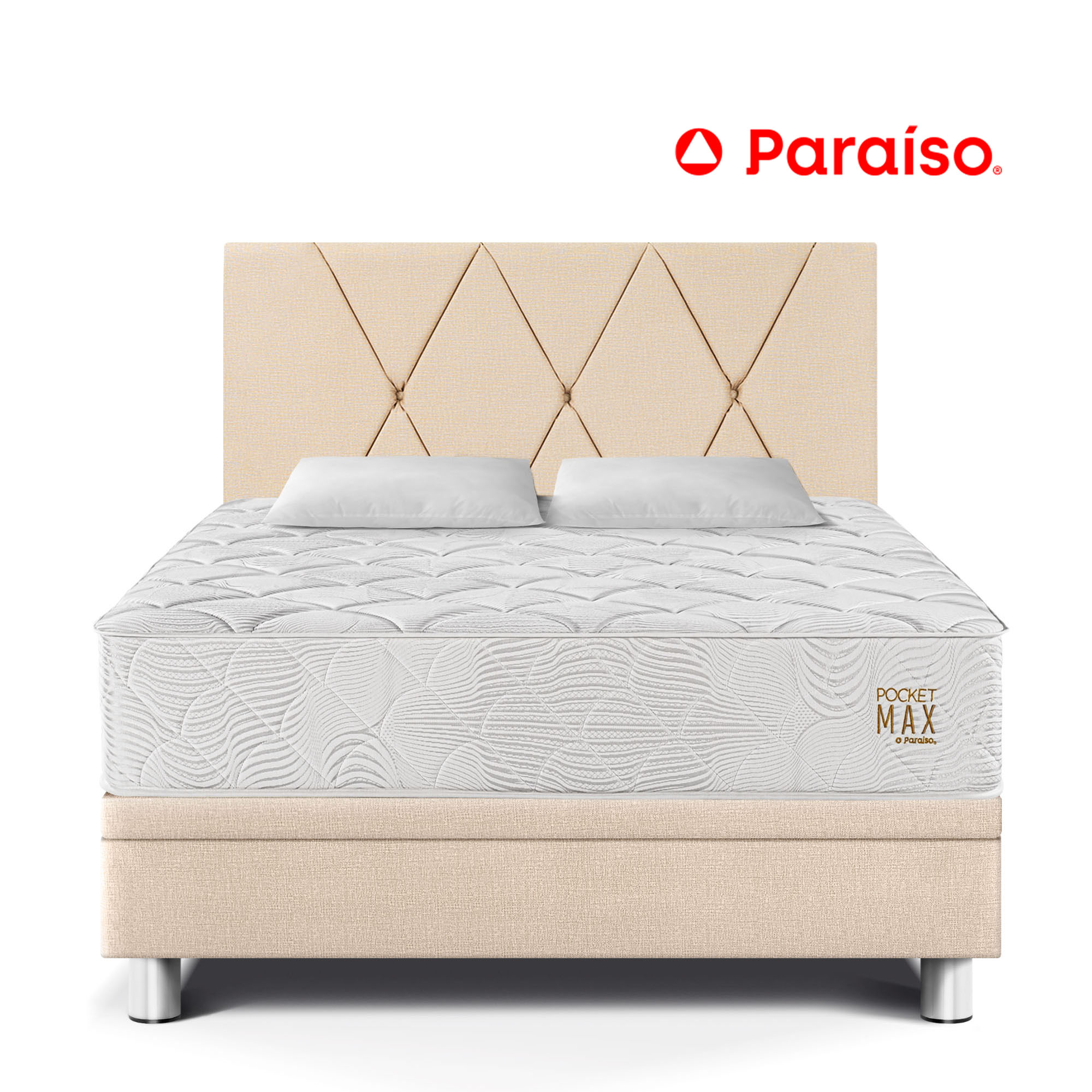 Dormitorio Boxet PARAISO Pocket Max 2 Plazas Champagne