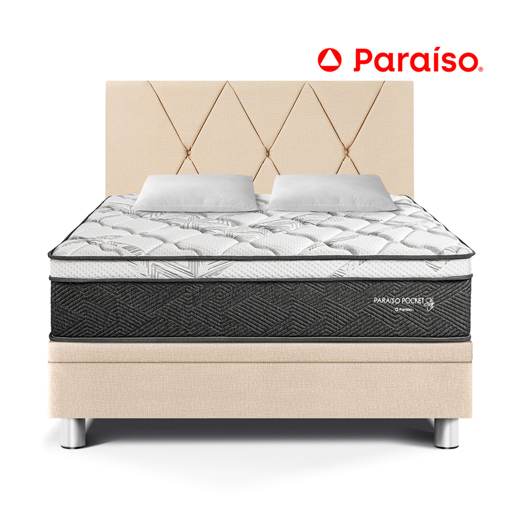Dormitorio Boxet PARAISO Pocket Star 2 Plazas Champagne