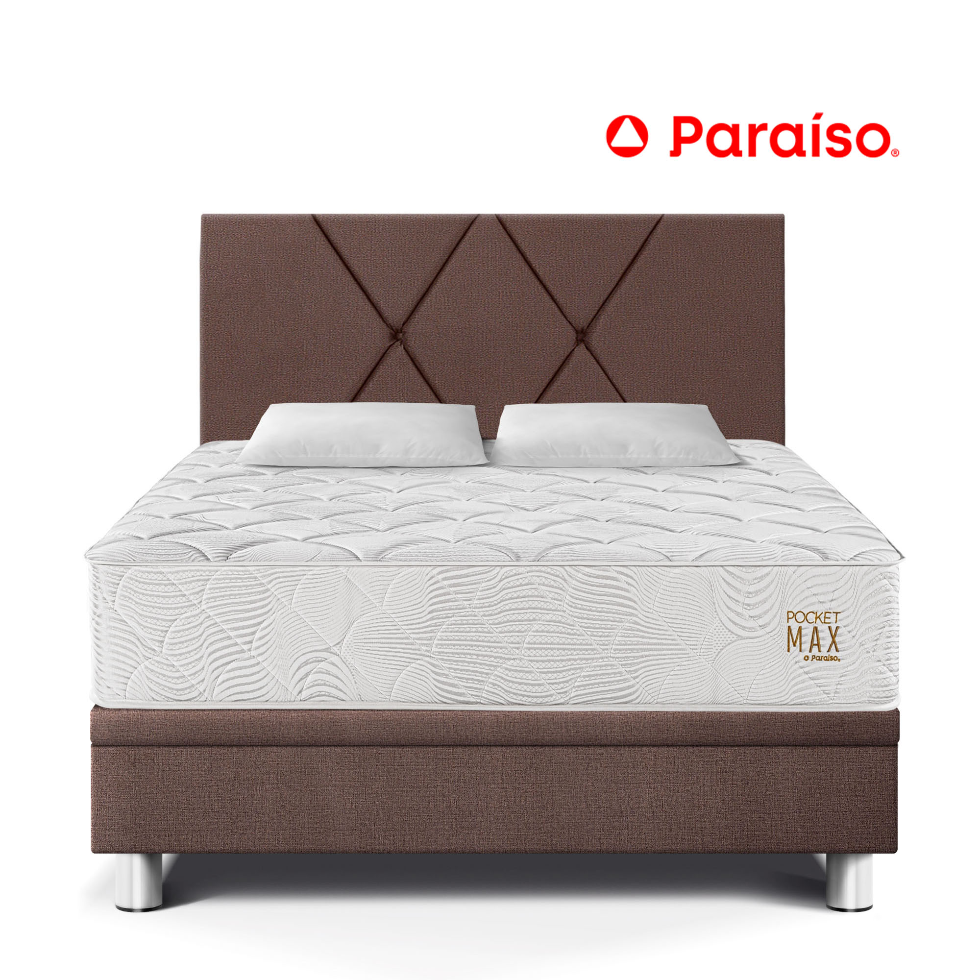 Dormitorio Boxet PARAISO Pocket Max 1.5 Plazas Choco