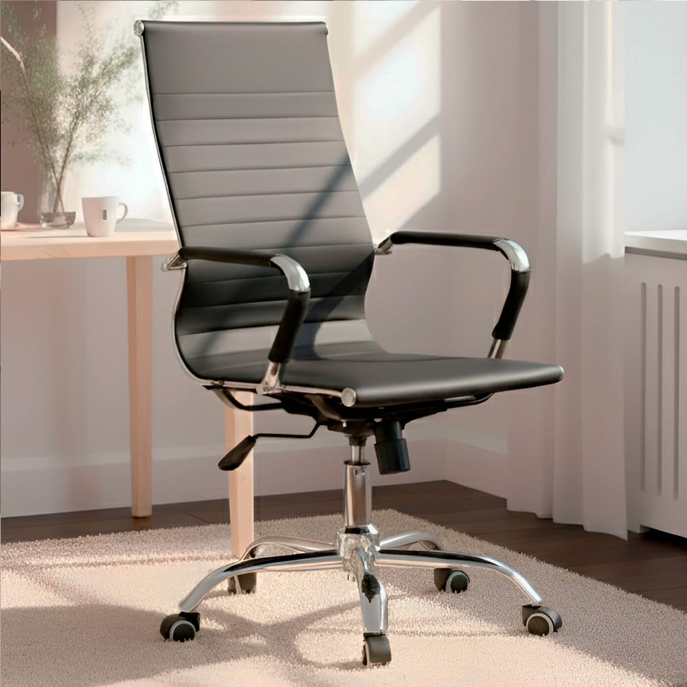 Silla de Oficina Ejecutiva Base de Acero Komsum Cannes