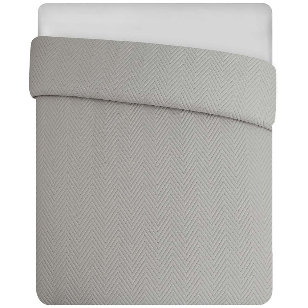 Cubrecama VIVA HOME Gris Flower 2P