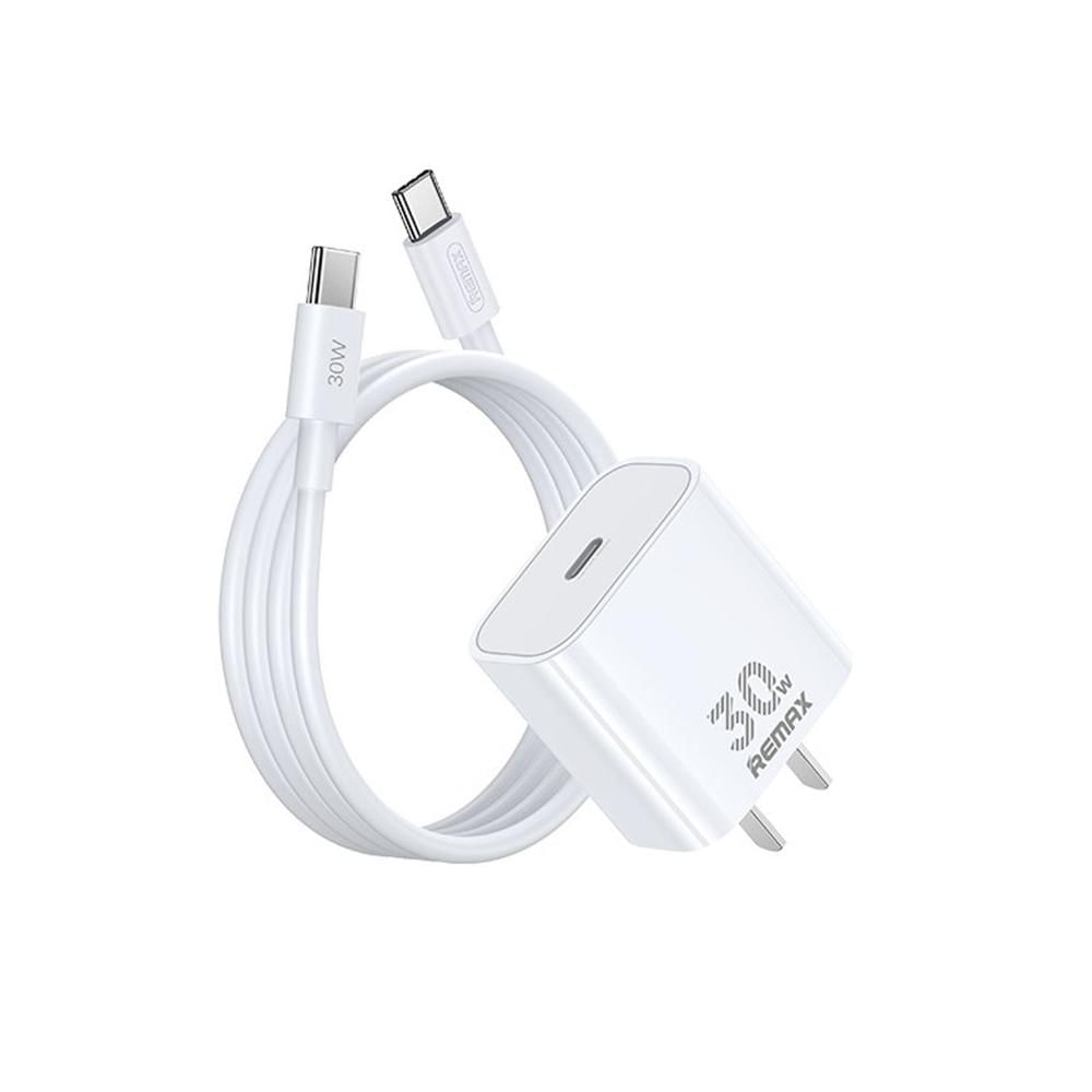Cargador Remax RP-U71 Blanco 30W + Cable USB-C