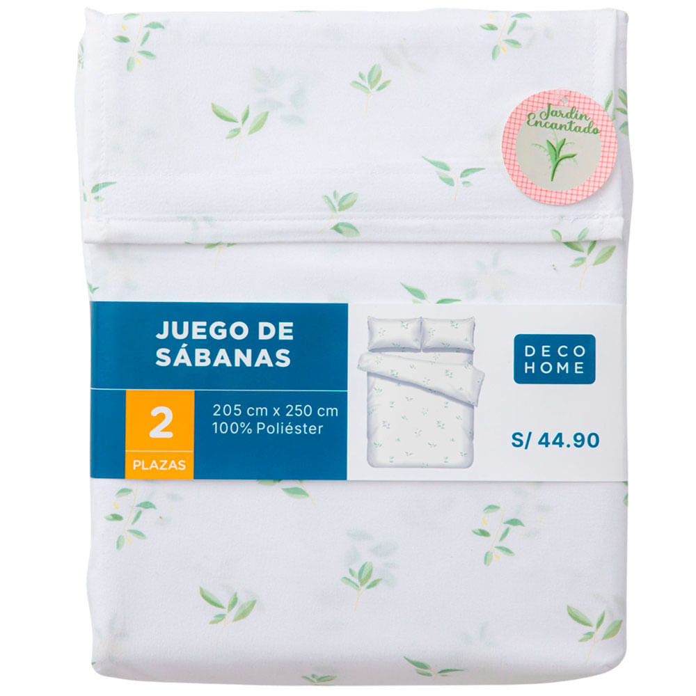 Sábanas DECO HOME Jardin Dis2 2 Plazas