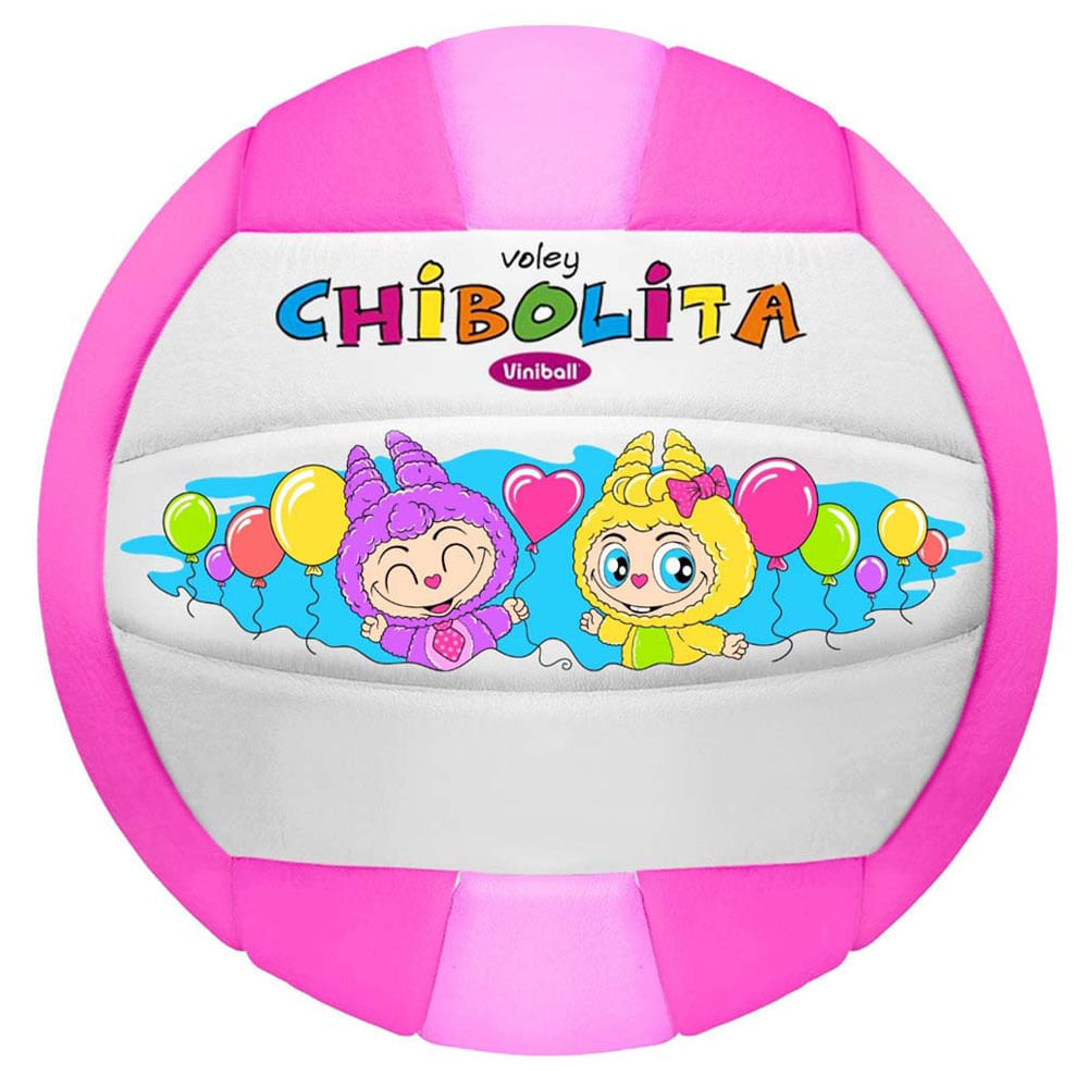 Pelota semideportiva voley Kawaii multicolor VINIBALL talla 03