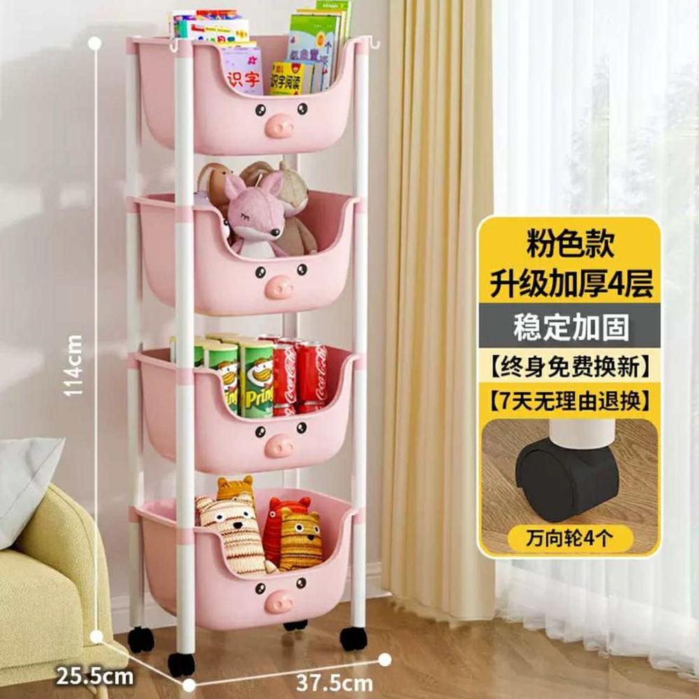 Organizador Kawai Caja Espaciosa Juguetes con Ruedas de Niñas Niños