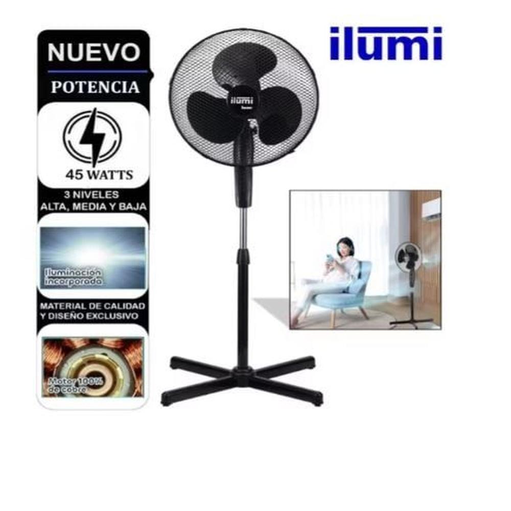 Ventilador de Pedestal Ilumi 16"" 3 Velocidades IL-16