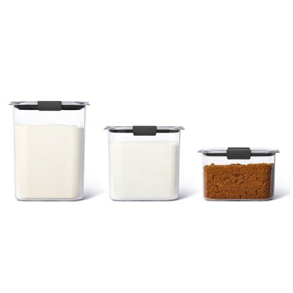Set de 3 herméticos de plastico Brilliance Rubbermaid Tritan 2142033