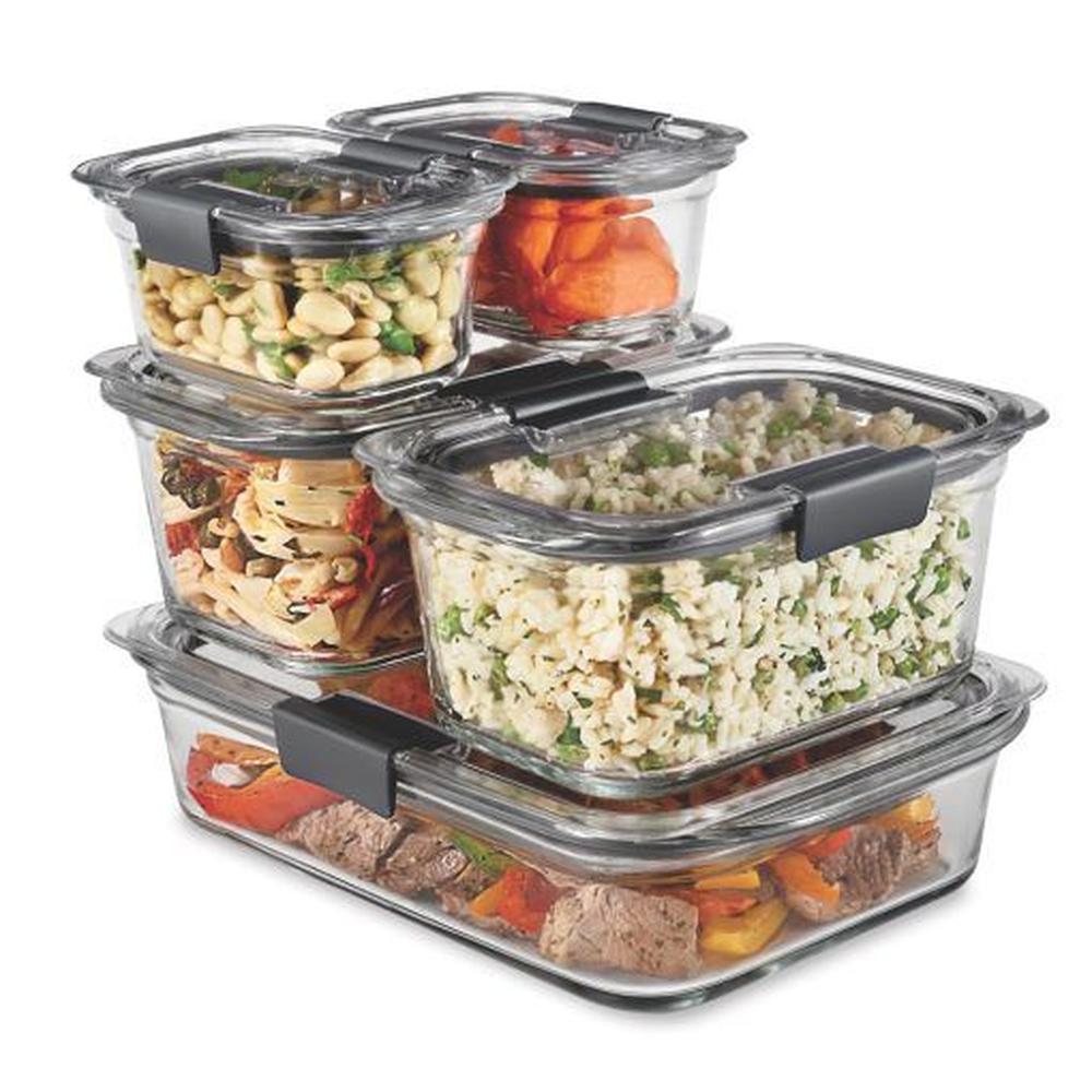 Set de 5 herméticos de vidrio Brilliance Rubbermaid 2125081