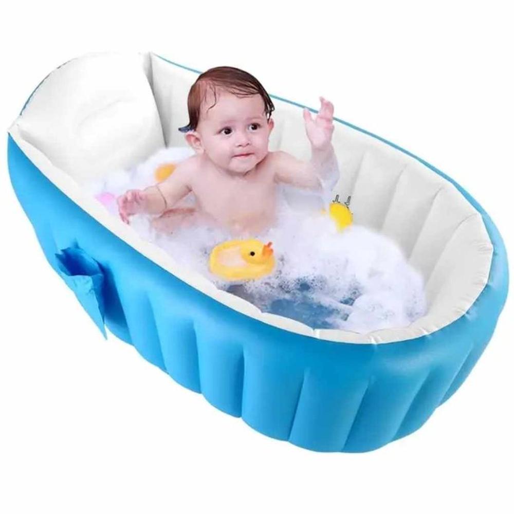 Bañera Bebe Baño Tina Inflable Antideslizantes y Inflador