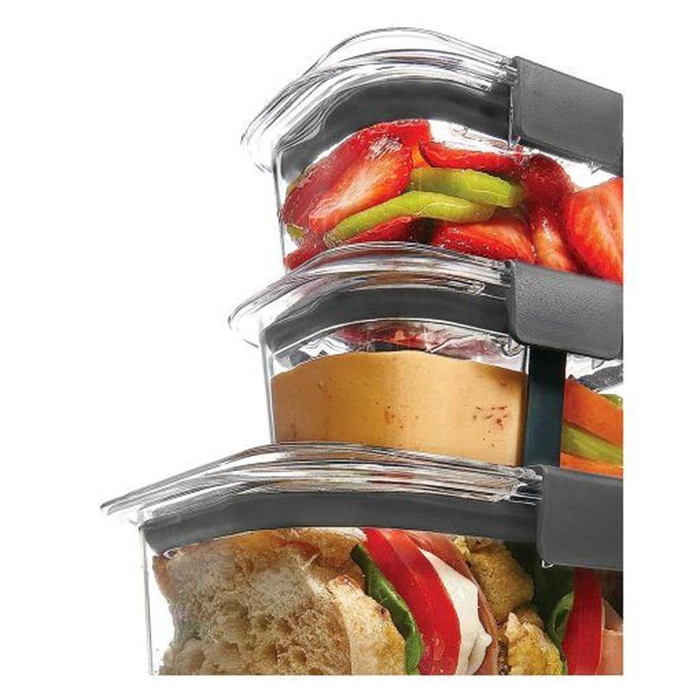 Set de 3 herméticos de plastico Brilliance Rubbermaid Tritan 2024857