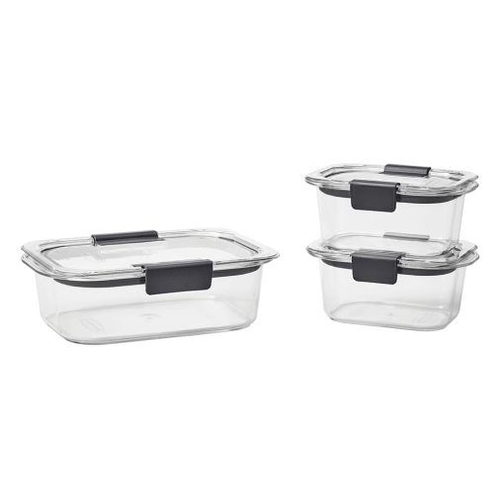 Set de 3 herméticos de plastico Brilliance Rubbermaid Tritan 2025903